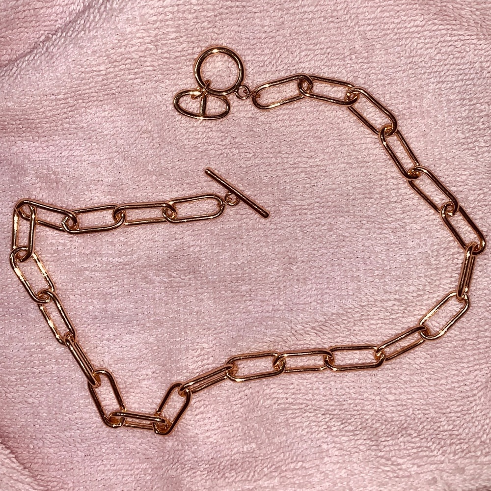 BRANDY MELVILLE GOLD CHAIN CHOKER (OS)
